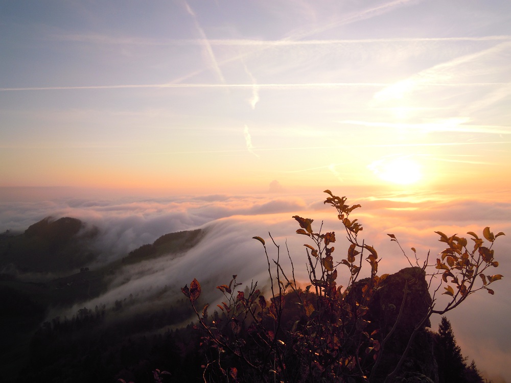 Sonnenuntergang im Baselbiet